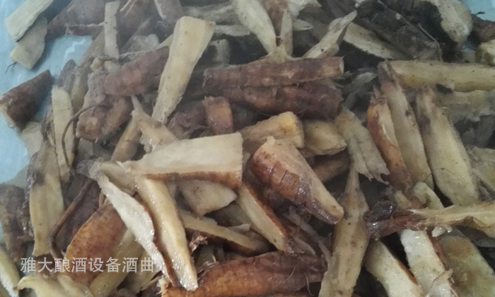 雅大白酒生產(chǎn)設備葛根酒制作方法——原料葛根的準備